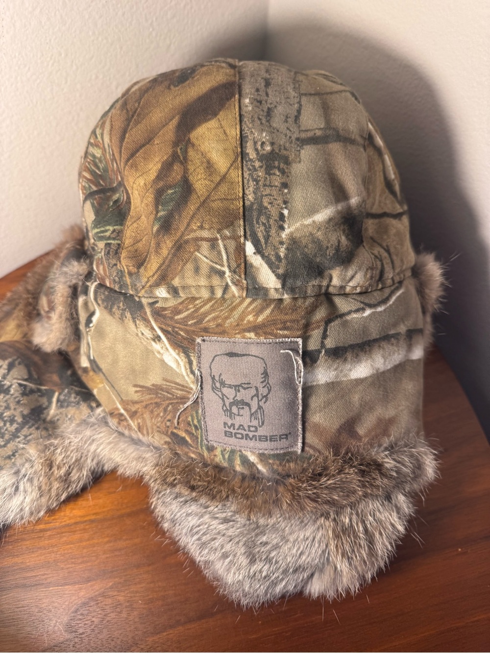 Mad Bomber Realtree Rabbit Fur Hat - Picture 3 of 7